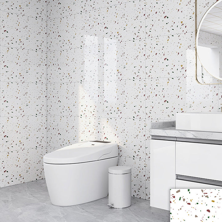 BowLift | Rectangular Marble Peel & Stick Tile Stain Resistant Single Tile for Bathroom Backsplash