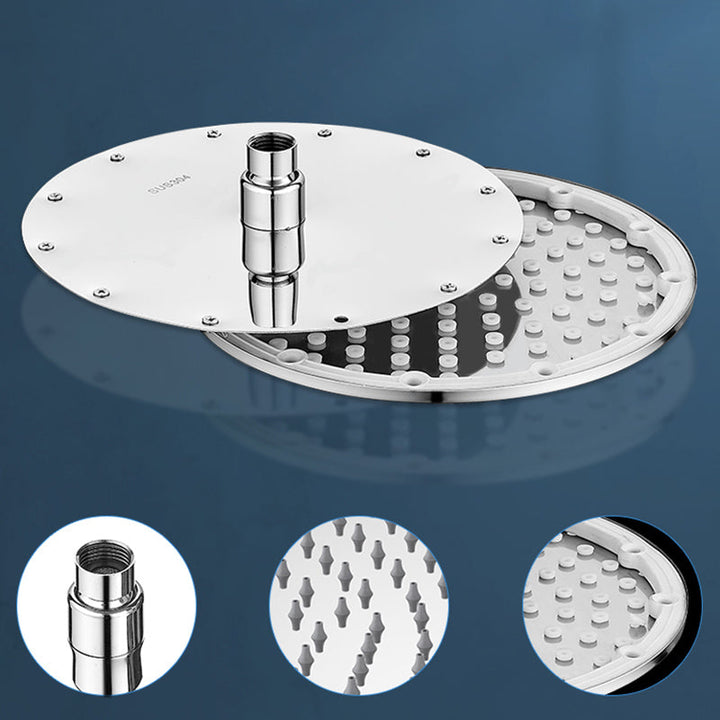 BowLift | Solid square showerhead Standard spray pattern Large showerhead