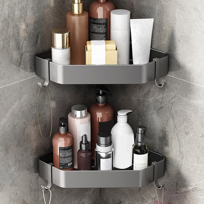 BowLift | Modern Gray Bathroom Accessory Set Bathroom Shelf Towel Bar Bathroom Accessory Set