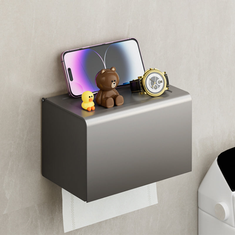 BowLift | Modern Gray Bathroom Accessory Set Bathroom Shelf Towel Bar Bathroom Accessory Set