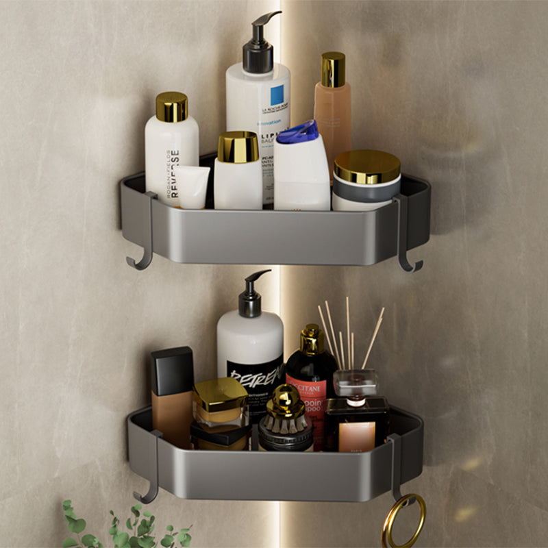 BowLift | Modern Gray Bathroom Accessory Set Bathroom Shelf Towel Bar Bathroom Accessory Set