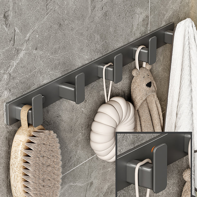 BowLift | Modern Gray Bathroom Accessory Set Bathroom Shelf Towel Bar Bathroom Accessory Set