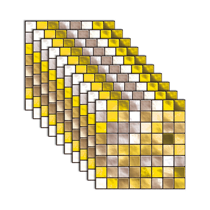 BowLift | Square Peel and Stick Tile Grid Mosaic Tiles Interior Wallpaper