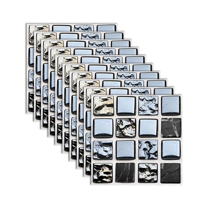 BowLift | Square Peel and Stick Tile Grid Mosaic Tiles Interior Wallpaper
