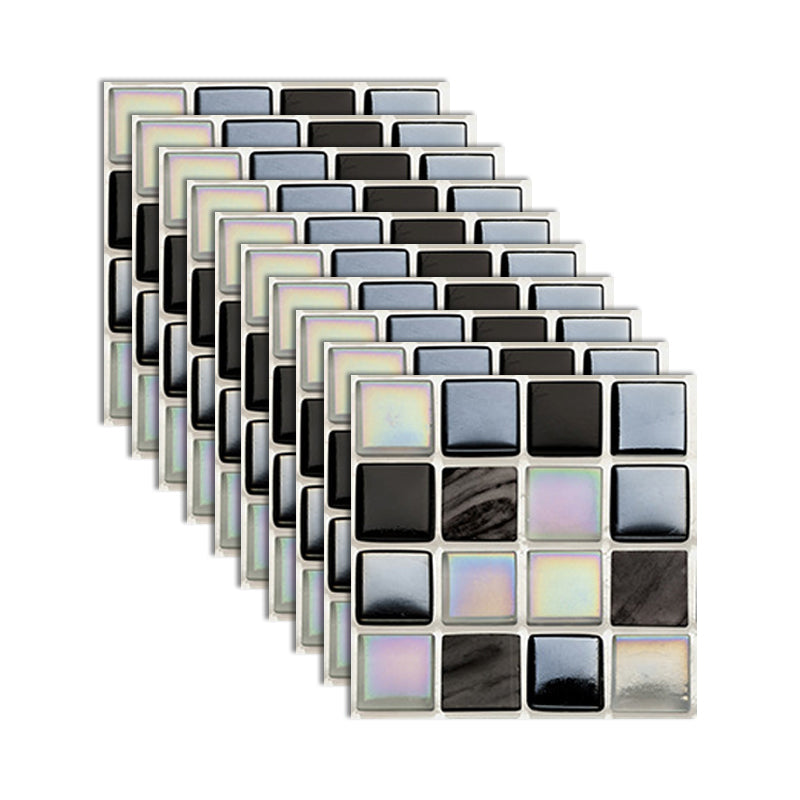 BowLift | Square Peel and Stick Tile Grid Mosaic Tiles Interior Wallpaper