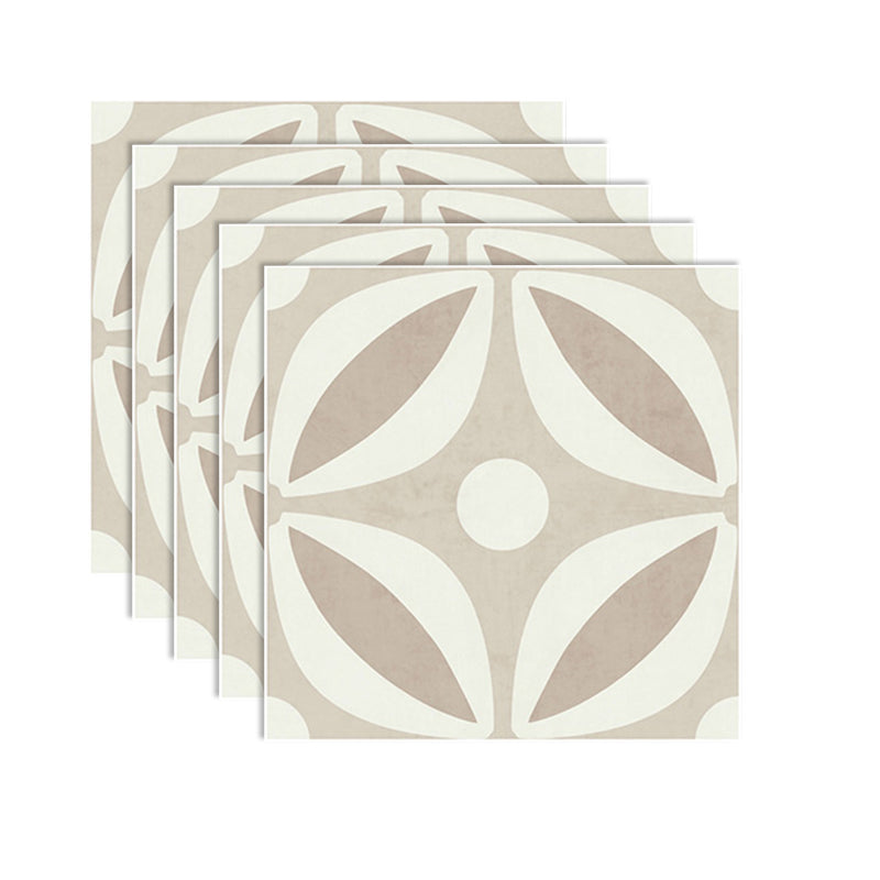 BowLift | Beige Tone Peel & Stick Tile Square Pattern Print Single Tile