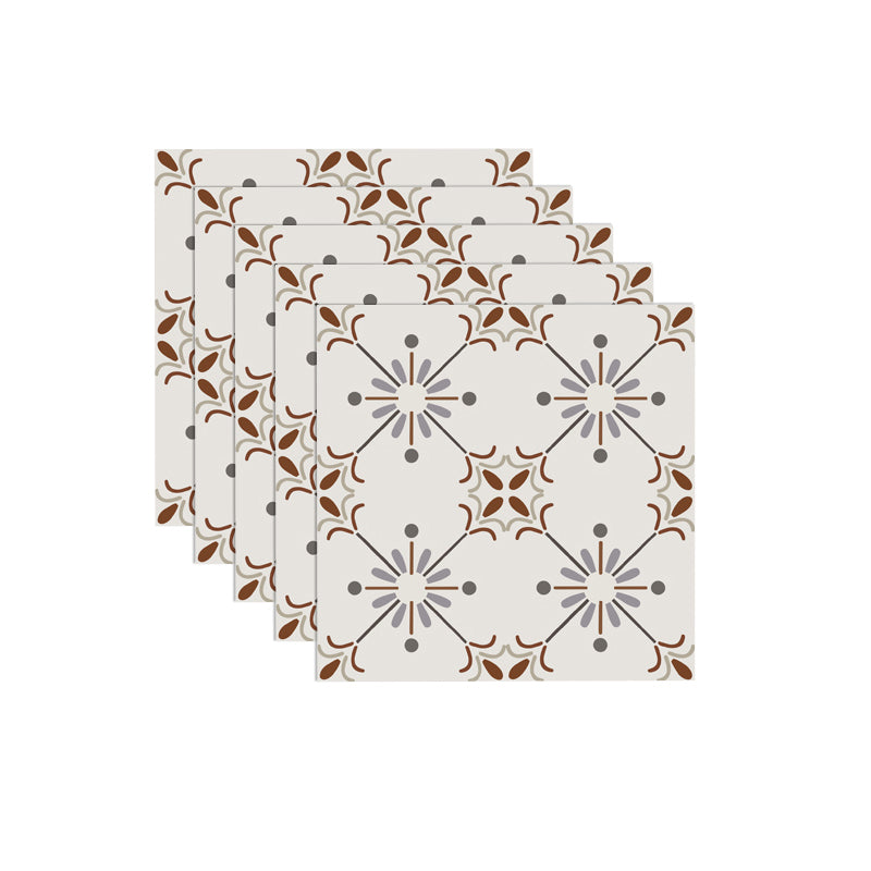 BowLift | Beige Tone Peel & Stick Tile Square Pattern Print Single Tile