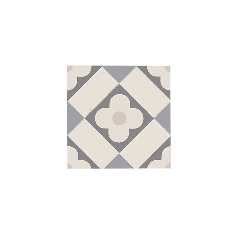 BowLift | Beige Tone Peel & Stick Tile Square Pattern Print Single Tile