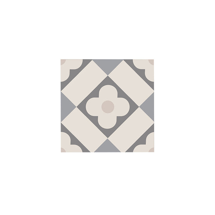 BowLift | Beige Tone Peel & Stick Tile Square Pattern Print Single Tile