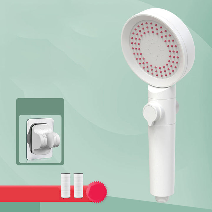 BowLift | Handheld Shower Adjustable Spray Pattern White Round Showerhead