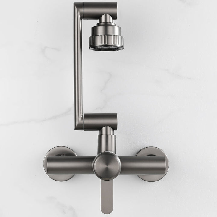 BowLift | Modern Wall-Mounted Kitchen Faucet Single Lever Faucet in Chrome