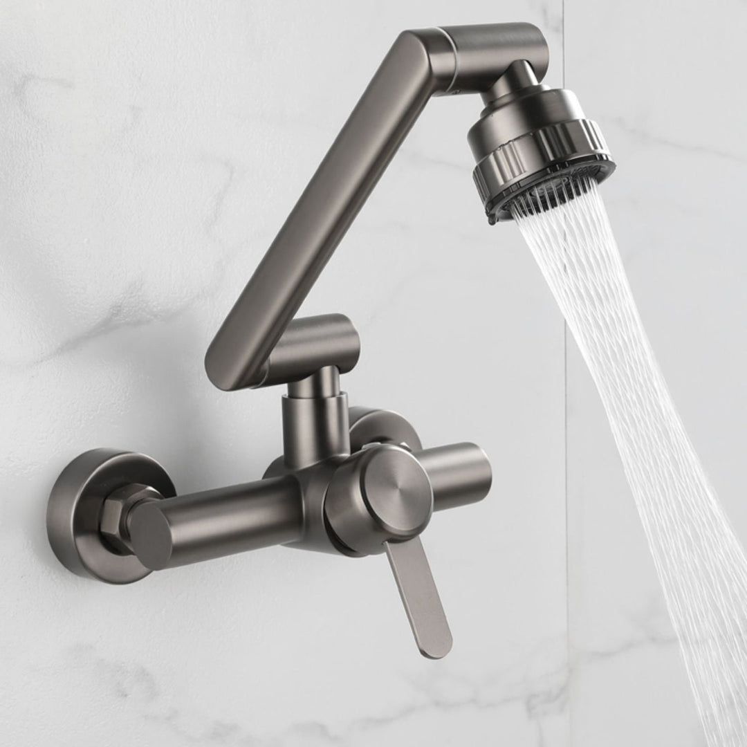 BowLift | Modern Wall-Mounted Kitchen Faucet Single Lever Faucet in Chrome