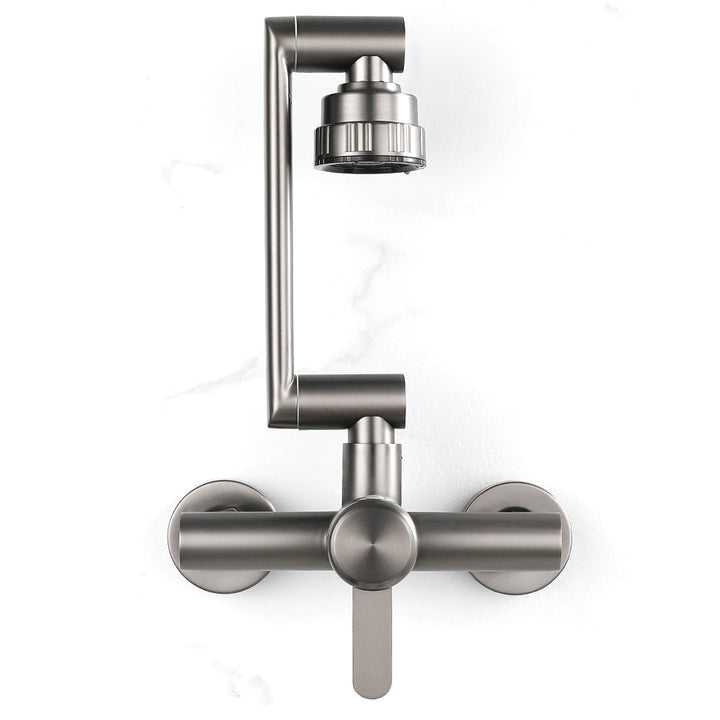 BowLift | Modern Wall-Mounted Kitchen Faucet Single Lever Faucet in Chrome