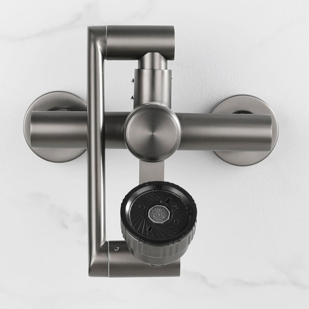 BowLift | Modern Wall-Mounted Kitchen Faucet Single Lever Faucet in Chrome