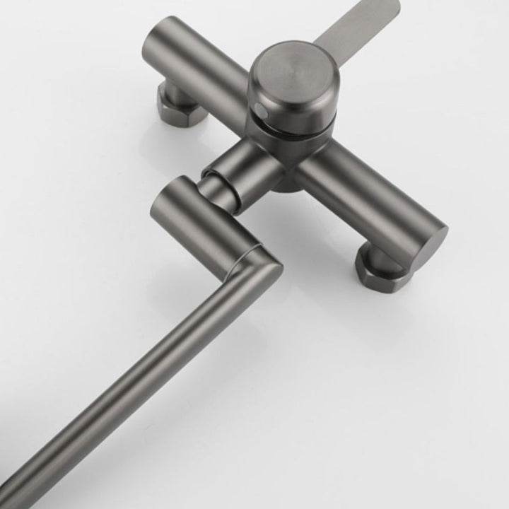 BowLift | Modern Wall-Mounted Kitchen Faucet Single Lever Faucet in Chrome
