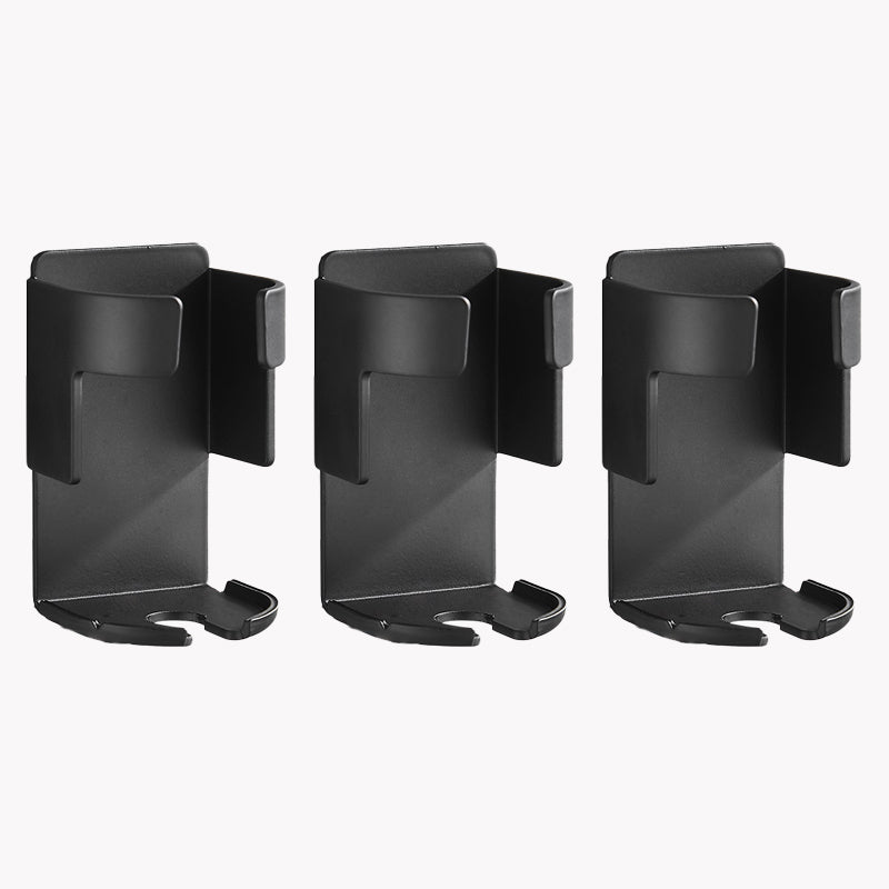 BowLift | Modern Black/White 4-piece Bathroom Accessory Set, Toothbrush Holder