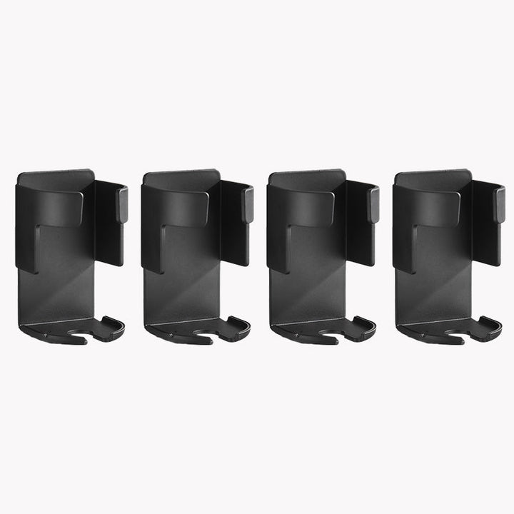 BowLift | Modern Black/White 4-piece Bathroom Accessory Set, Toothbrush Holder