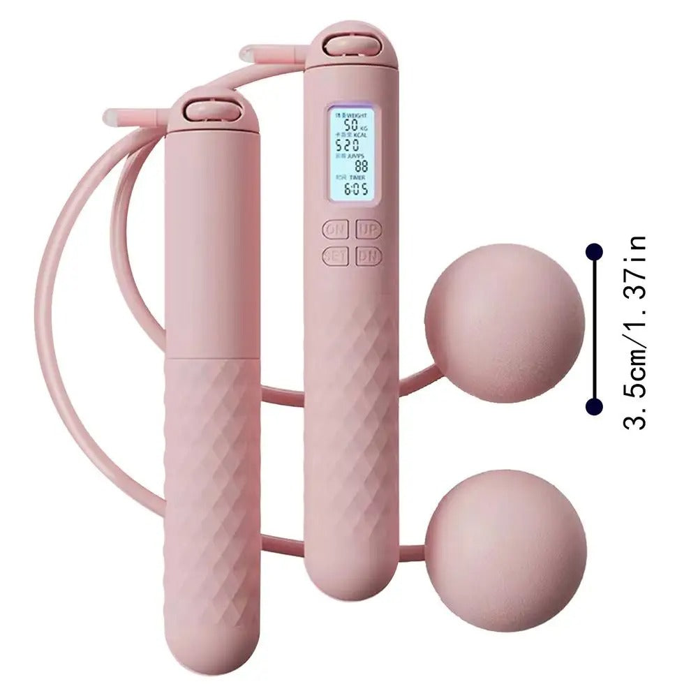BowLift | Weighted Cordless Jump Rope with Counter | Ergonomic, Tangle-Free Design for Home Workouts and Cardio Training