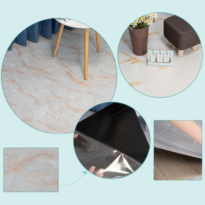 BowLift | Modern vinyl tiles made of plastic, self-adhesive, marble look, fade-resistant tile floor
