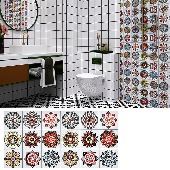 BowLift | PVC Rectangular 12" X 23" 5-Pack Peel & Stick Mosaic Tile Kitchen and Bathroom Backsplash