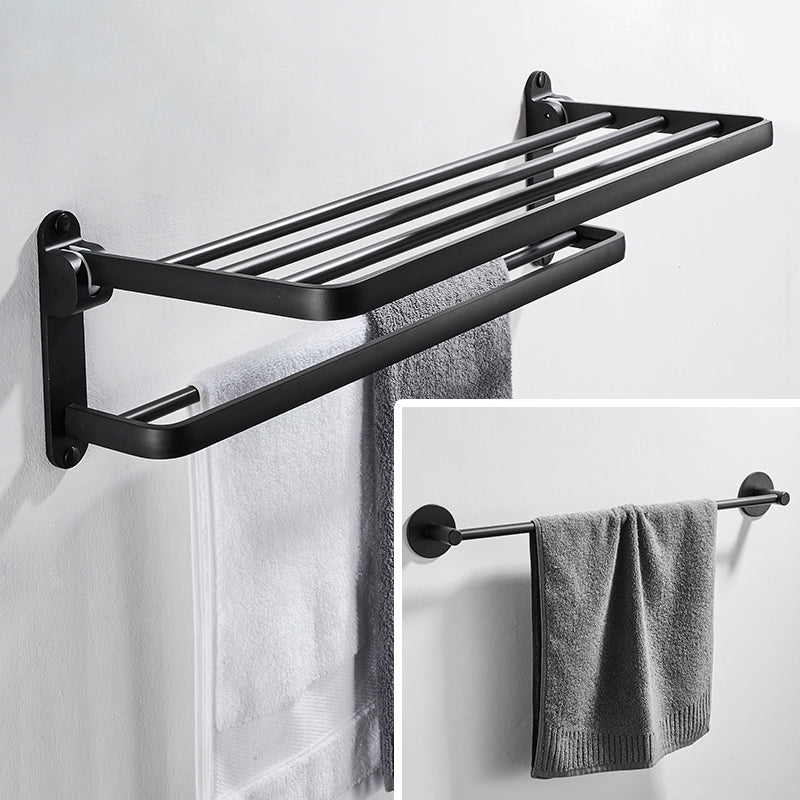 BowLift | Modern Bathroom Hardware Set Matte Black Metal Bathroom Accessory Set Rust-Free