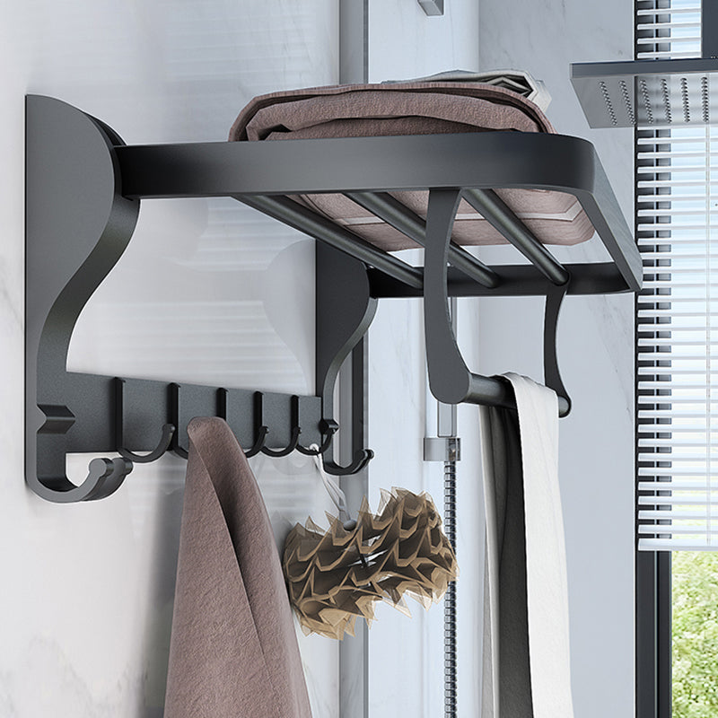 BowLift | Modern Bathroom Hardware Set Matte Black Metal Bathroom Accessory Set Rust-Free