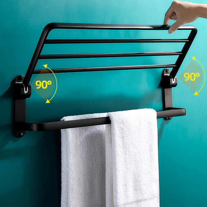 BowLift | Modern Bathroom Hardware Set Matte Black Metal Bathroom Accessory Set Rust-Free
