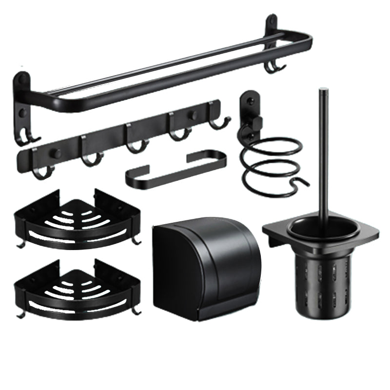 BowLift | Modern Bathroom Hardware Set Matte Black Metal Bathroom Accessories Kit