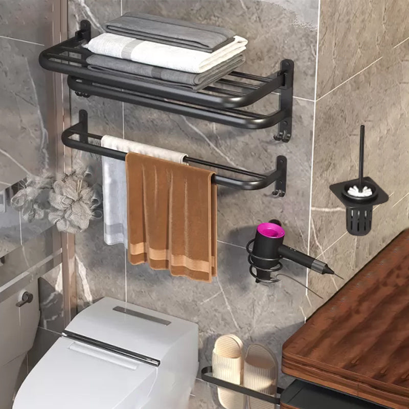 BowLift | Modern Bathroom Hardware Set Matte Black Metal Bathroom Accessories Kit
