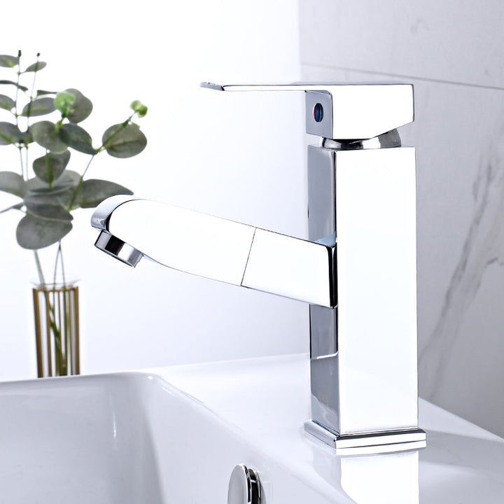 BowLift | Modern Retractable Single Handle Basin Faucet Bathroom Sink Faucet