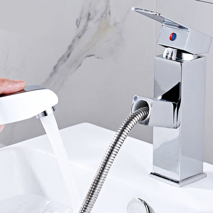 BowLift | Modern Retractable Single Handle Basin Faucet Bathroom Sink Faucet