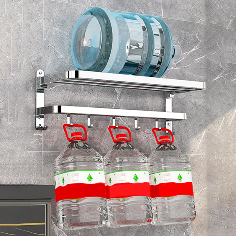 BowLift | Modern Bathroom Accessory Set Silver Metal Bathroom Accessory