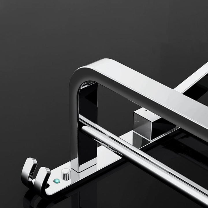 BowLift | Modern Bathroom Accessory Set Silver Metal Bathroom Accessory