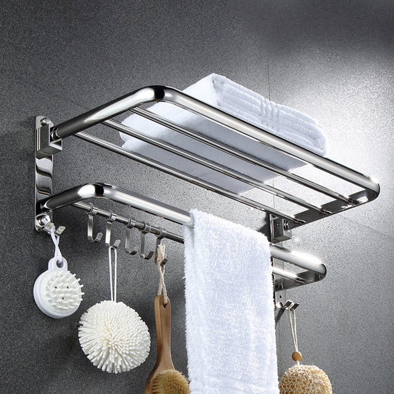 BowLift | Modern Bathroom Accessory Set Silver Metal Bathroom Accessory