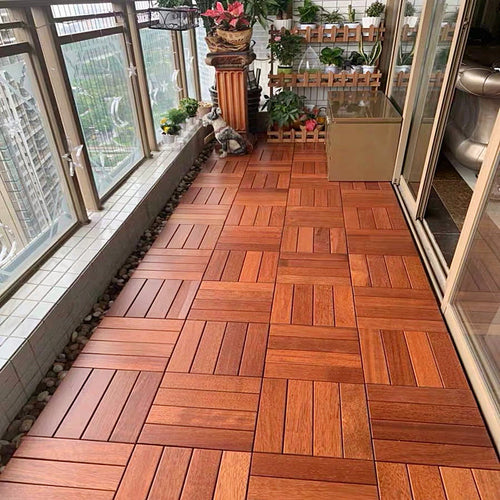 BowLift | Modern Style Square Wood Flooring Corrosion Resistant Outdoor Wood Flooring