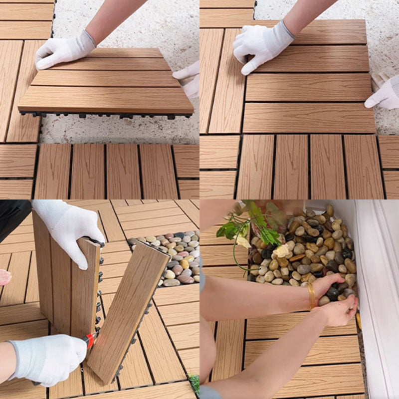 BowLift | Modern Style Square Wood Flooring Corrosion Resistant Outdoor Wood Flooring