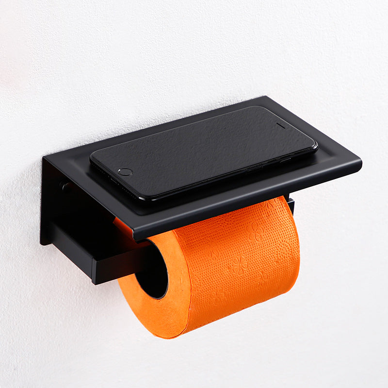 BowLift | Traditional Bathroom Accessories Hardware Set in Black Metal