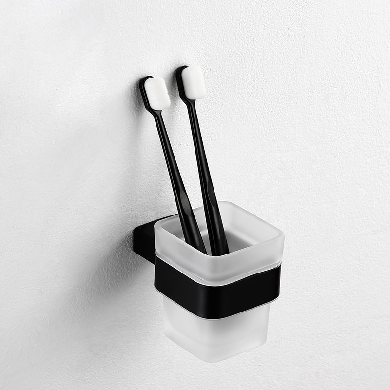BowLift | Traditional Bathroom Accessories Hardware Set in Black Metal