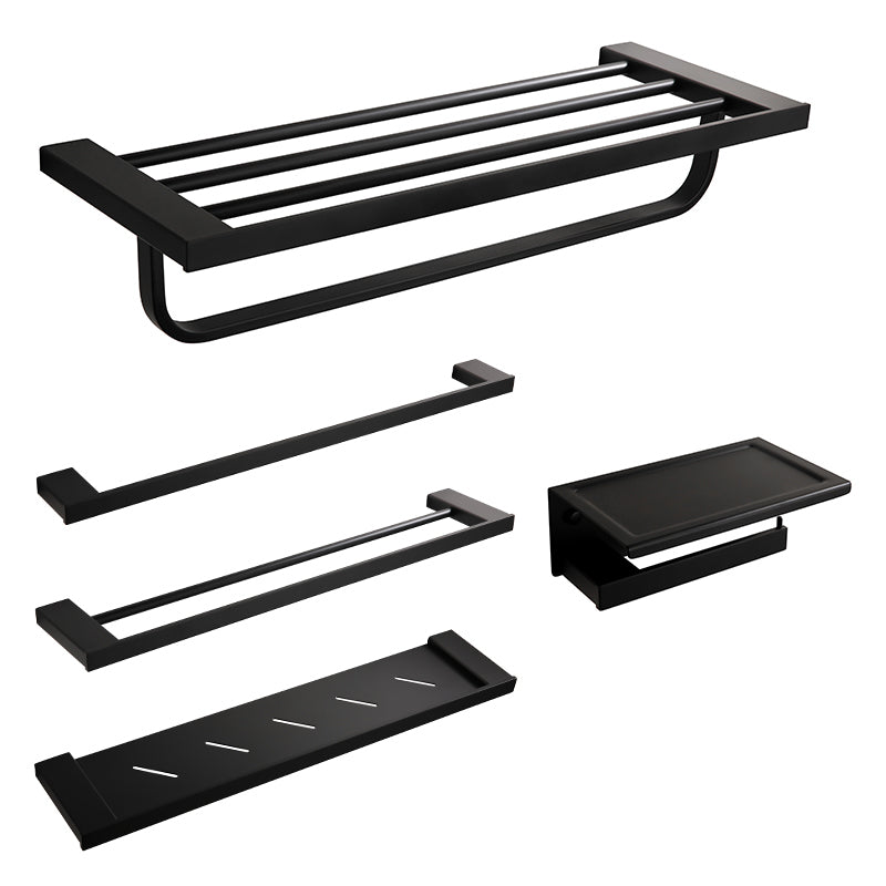 BowLift | Traditional Bathroom Accessories Hardware Set in Black Metal