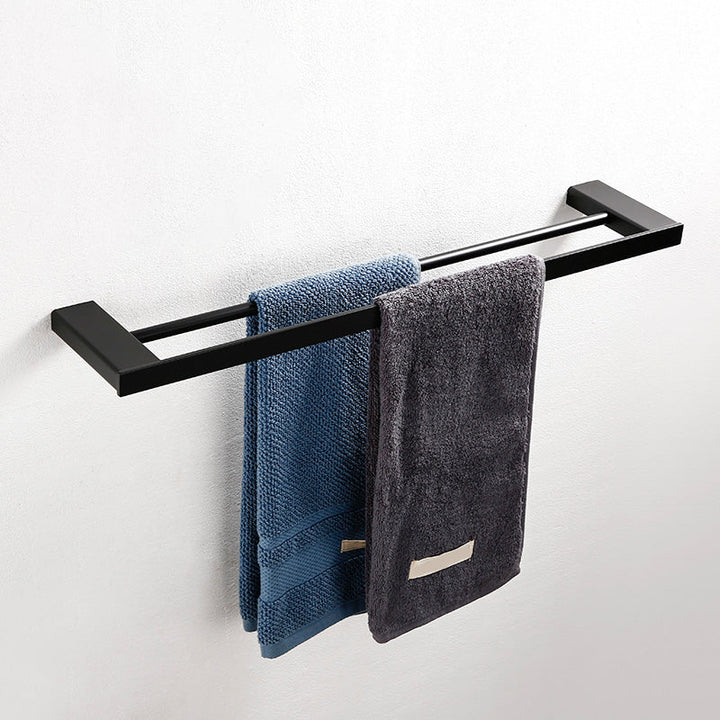 BowLift | Traditional Bathroom Accessories Hardware Set in Black Metal