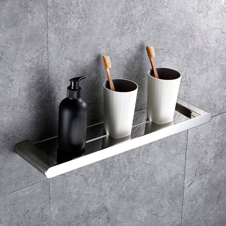 BowLift | Contemporary Bathroom Accessories Hardware Set in Silver with Soap Dish