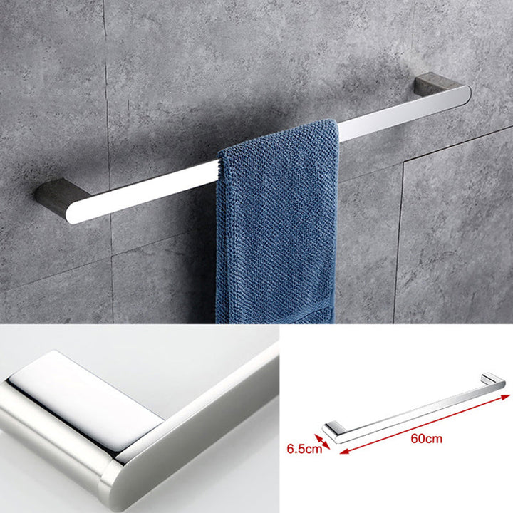 BowLift | Contemporary Bathroom Accessories Hardware Set in Silver with Soap Dish