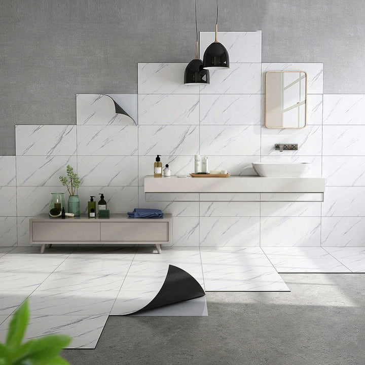 BowLift | Single Tile Wallpaper Modern PVC Peel and Stick Tile with Rectangular Shape