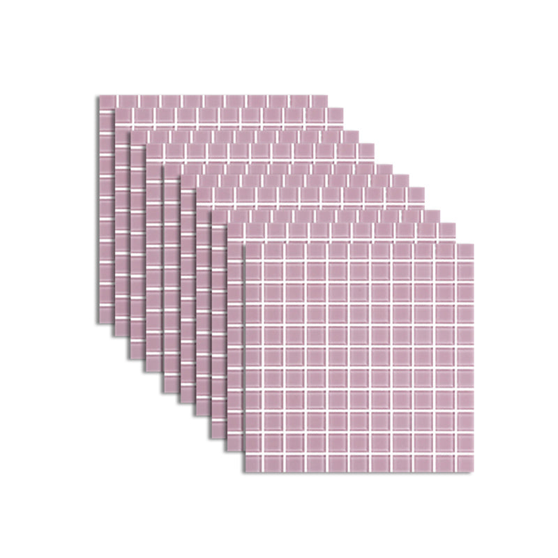 BowLift | 12" x 12" Peel & Stick Glass Square Grid Mosaic Peel and Stick Tile 10-Pack