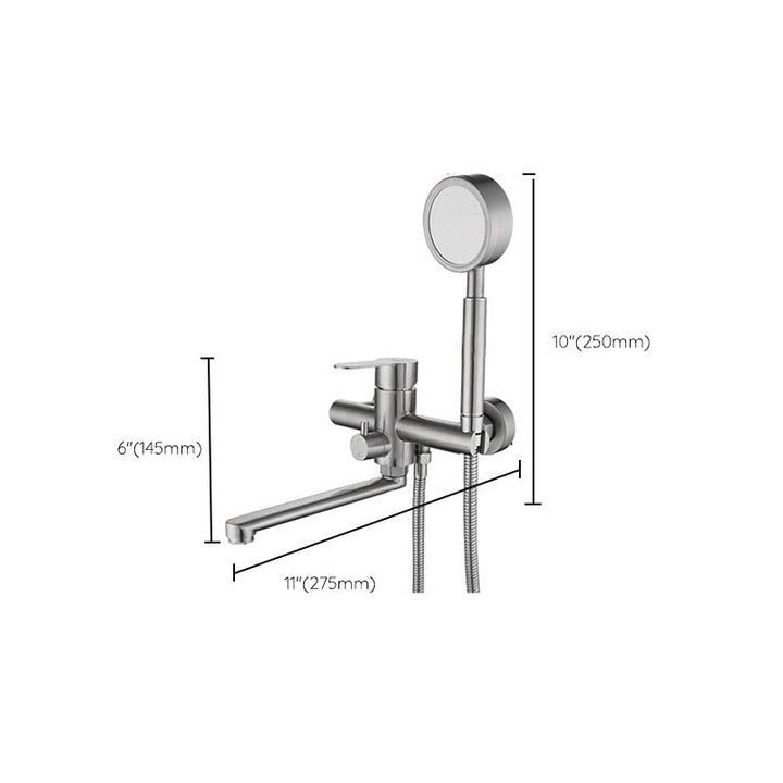 BowLift | Bathroom Bathtub Faucet Lever Handheld Shower Bathtub Faucet