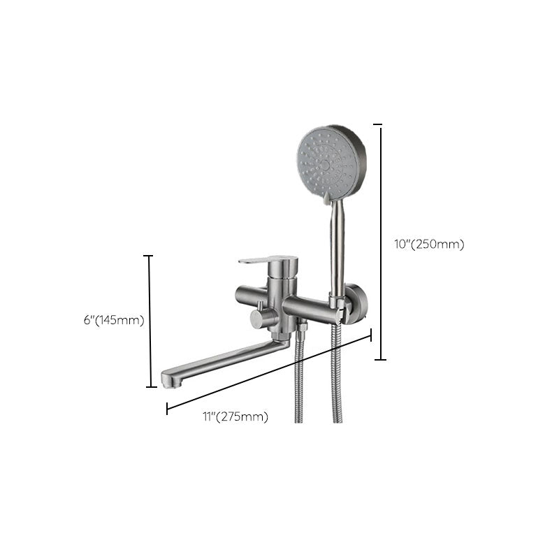 BowLift | Bathroom Bathtub Faucet Lever Handheld Shower Bathtub Faucet