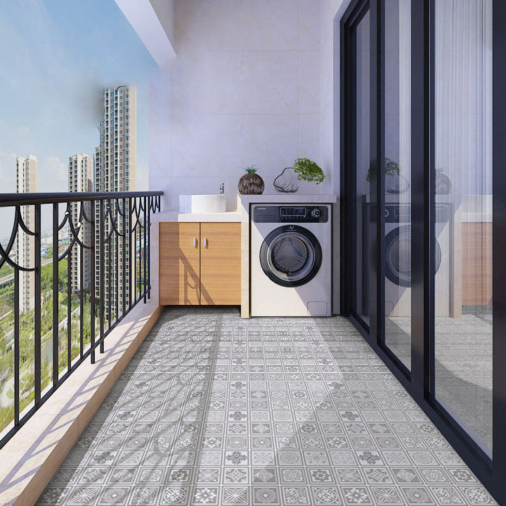 BowLift | Modern Vinyl Plank Flooring Porcelain Tile Look Self-adhesive PVC Flooring