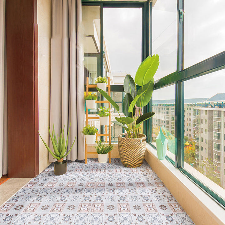 BowLift | Modern Vinyl Plank Flooring Porcelain Tile Look Self-adhesive PVC Flooring