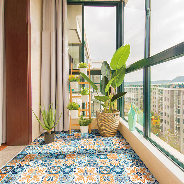 BowLift | Modern Vinyl Plank Flooring Porcelain Tile Look Self-adhesive PVC Flooring