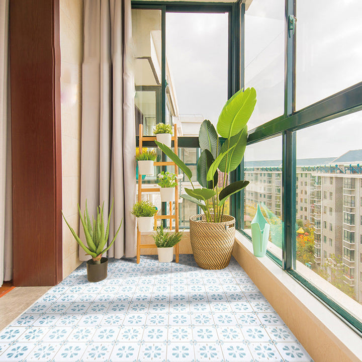 BowLift | Modern Vinyl Plank Flooring Porcelain Tile Look Self-adhesive PVC Flooring